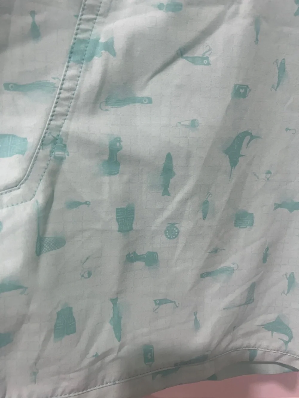 Under Armour Tide Chaser Aqua Fish Print Board Shorts Size 40‎ NWT